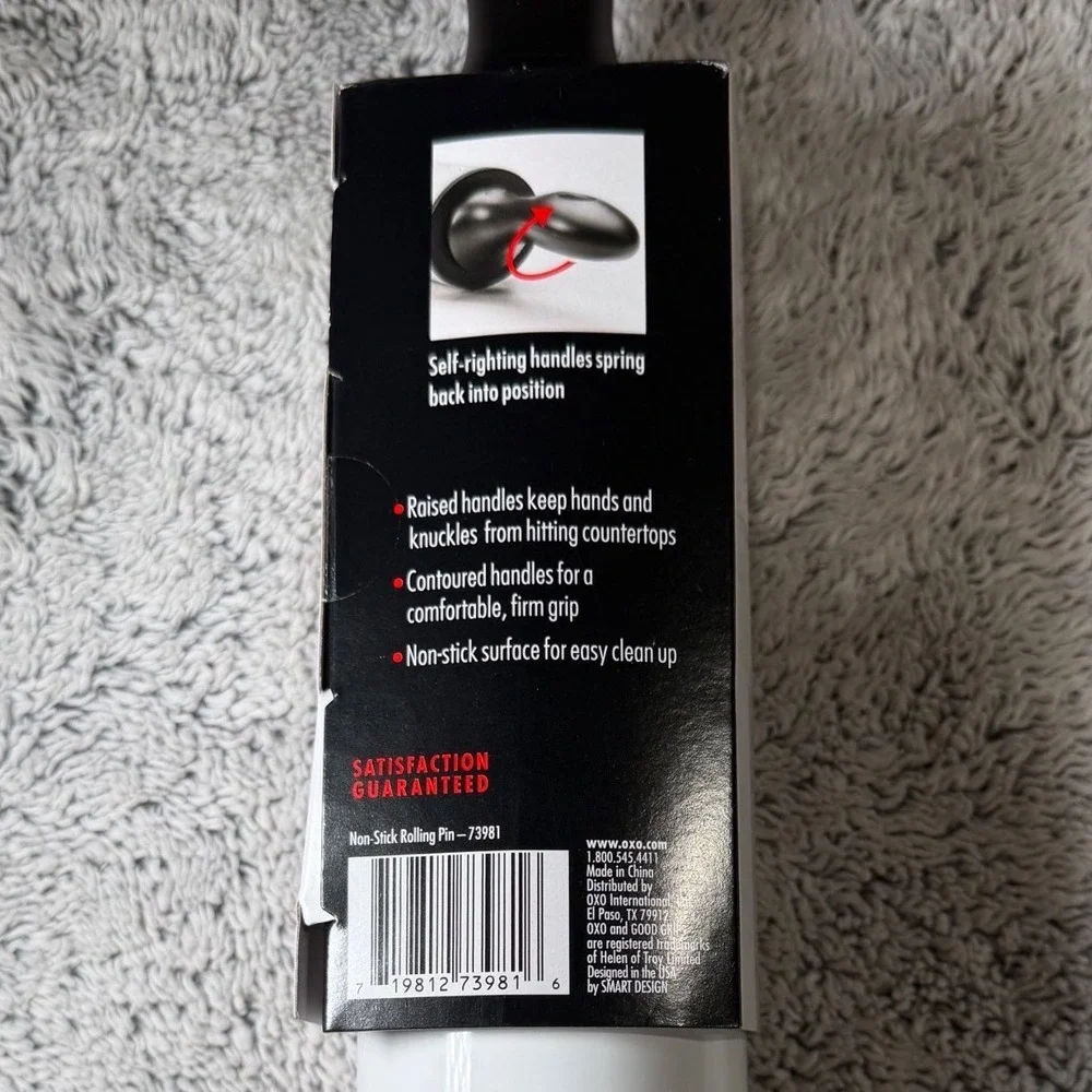 OXO Good Grips Non-Stick Rolling Pin 12 Inch Barrel Self-Righting Handles 73981